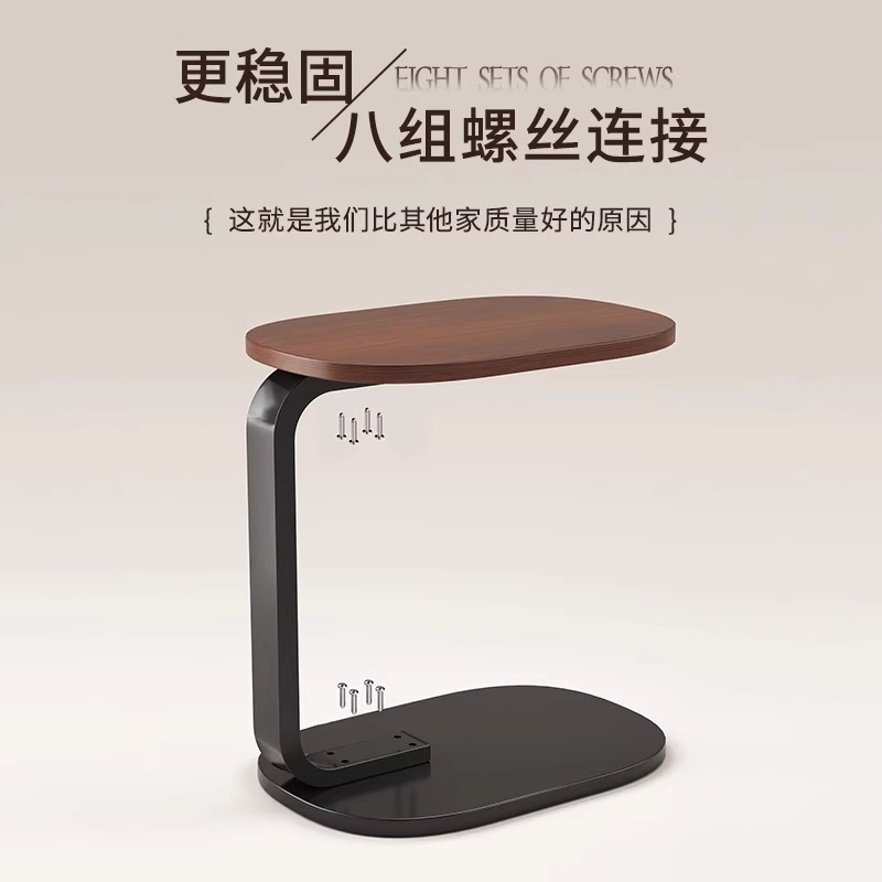 Superior Small round Table for Bedroom Balcony Apartment Simple Home Workbench Sofa Coffee Table Home Improvement