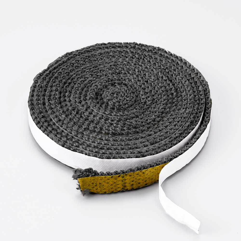 Cuerda autoadhesiva de fibra de vidrio para fogones planos, color negro, 2m/3m, cable de sellado para puerta de chimenea, cinta de junta de repuesto de 10mm/15mm