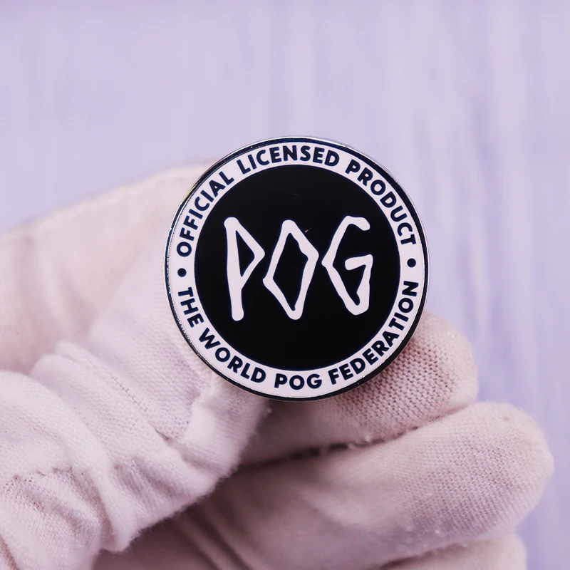 Официальный лицензированный продукт POG, брошь с булавкой мировой Федерации Pog