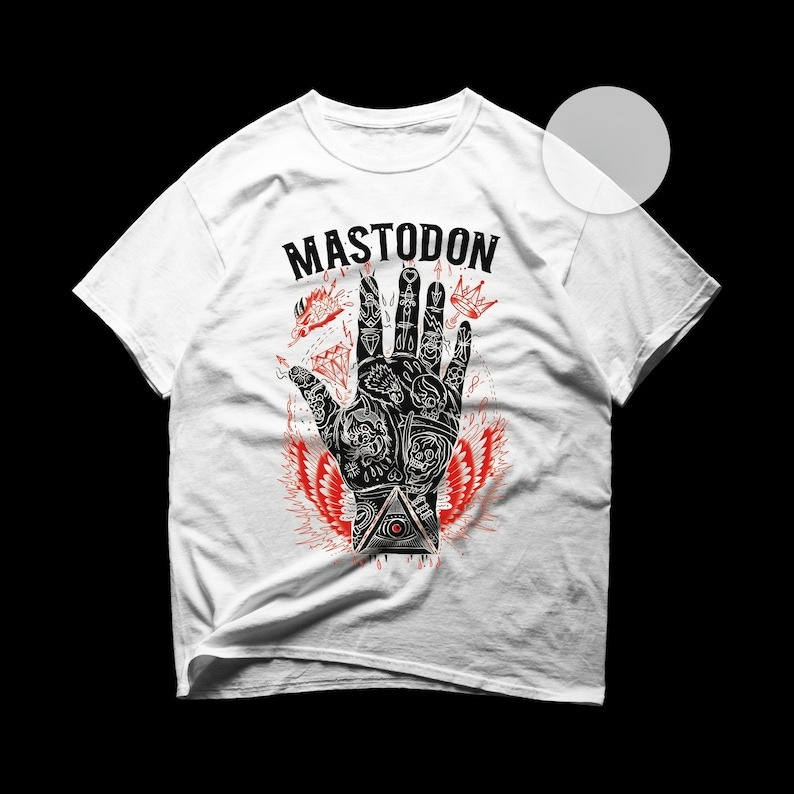 Футболка Mastodon, металлическая музыкальная рубашка, альбом Левиафана, одежда унисекс-рокер «Однажды больше закругленного солнца»