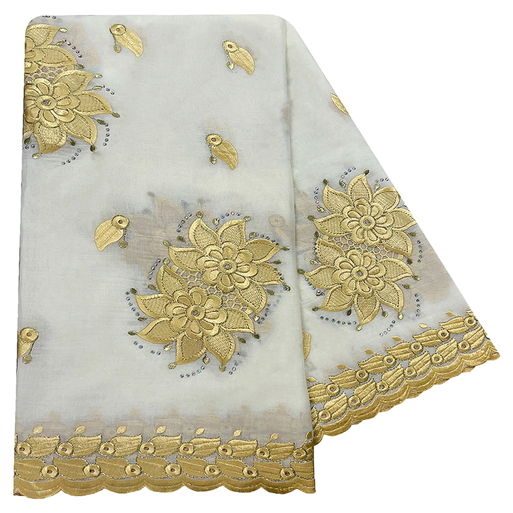 Hochwertiger, 100 % Baumwollstoff, Rayon-Baumwollfaden, bestickter Schal, afrikanische Frauen, Hijab, muslimischer Schal, Dubai, ausgezeichneter Stil