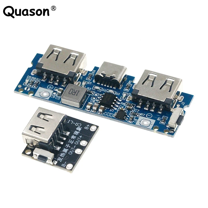 Placa de cargador de batería de litio, módulo de carga 18650, USB Dual, 5V, 2.4A, Micro/tipo-c