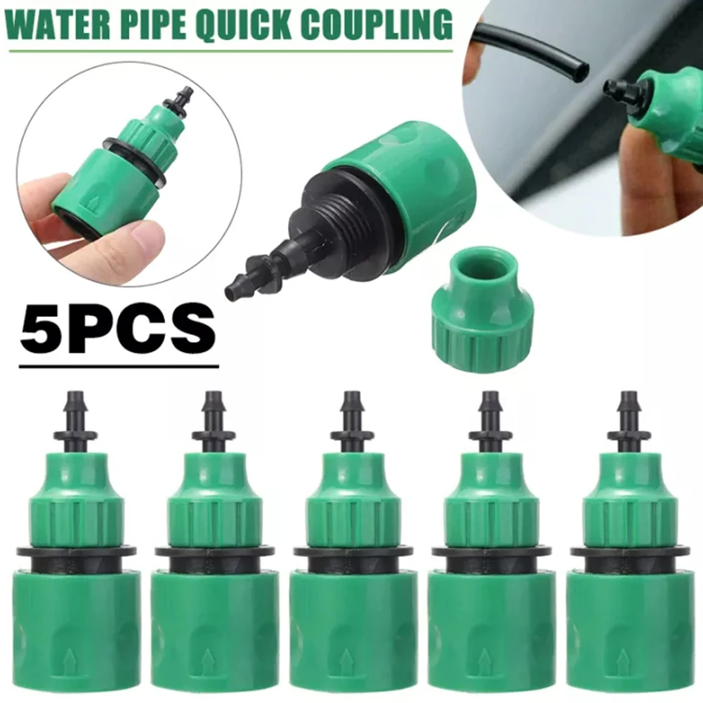5 sztuk 4/7 8/11mm plastikowy ogrodowy wąż wodny szybkie złącze adapter do nawadniania złącze nawadnianie kropelkowe