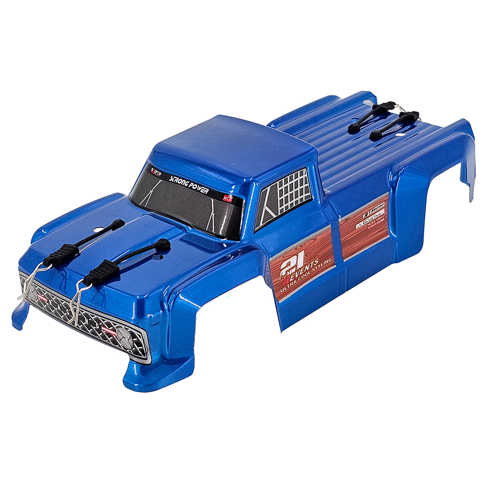 Escudo azul do corpo com pinos anti-loll para carro MJX Hyper Go 14210 RC