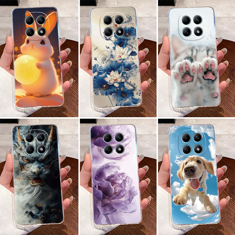 Hoesje voor Xiaomi Poco M8 Pro PocoM8 M8Pro 5G Luxe Draak Schattig Cool Jongens Meisjes Telefoonhoesje Transparant Siliconen TPU Zachte hoes
