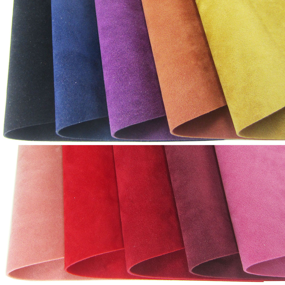 Rouleau de 30x134cm, daim artificiel double face, velours, Faux cuir, tissu floqué pour sac à main, nœuds, décoration DIY, KY006