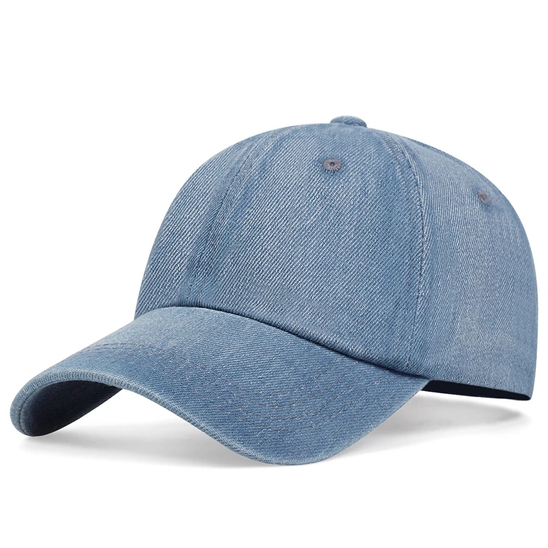 Topi Bisbol Koboi Uniseks Topi Sanpback Kasual Musim Gugur untuk Pria Wanita Jeans Denim Olahraga Luar Ruangan Topi Hip Hop Topi Matahari Grosir