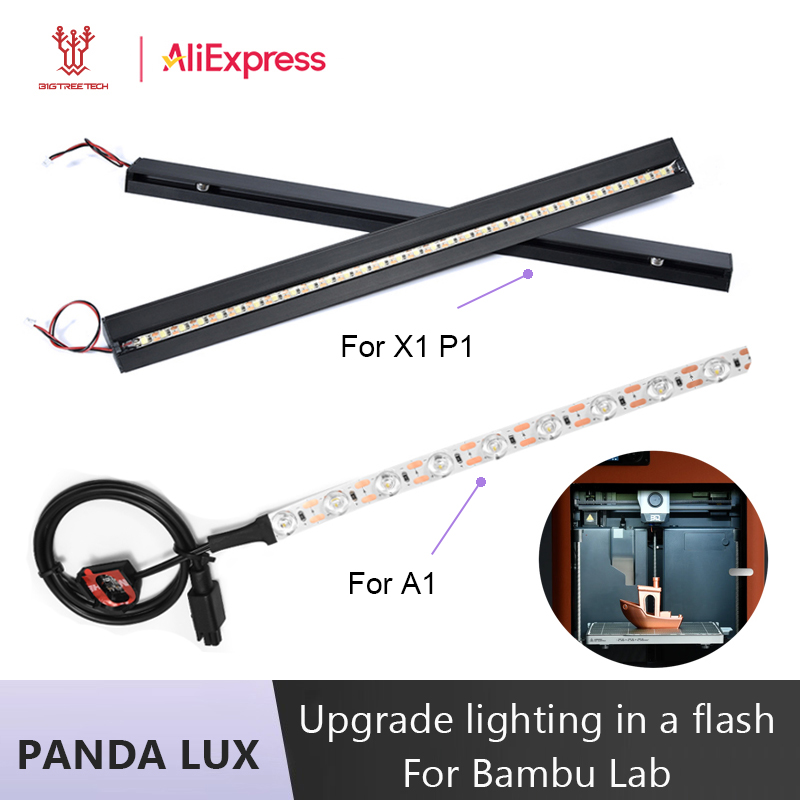 BIGTREETECH Panda Lux Kit de actualización de barra de luz LED iluminación de alto brillo instalación magnética para piezas de impresora 3D Bambulab P1/X1