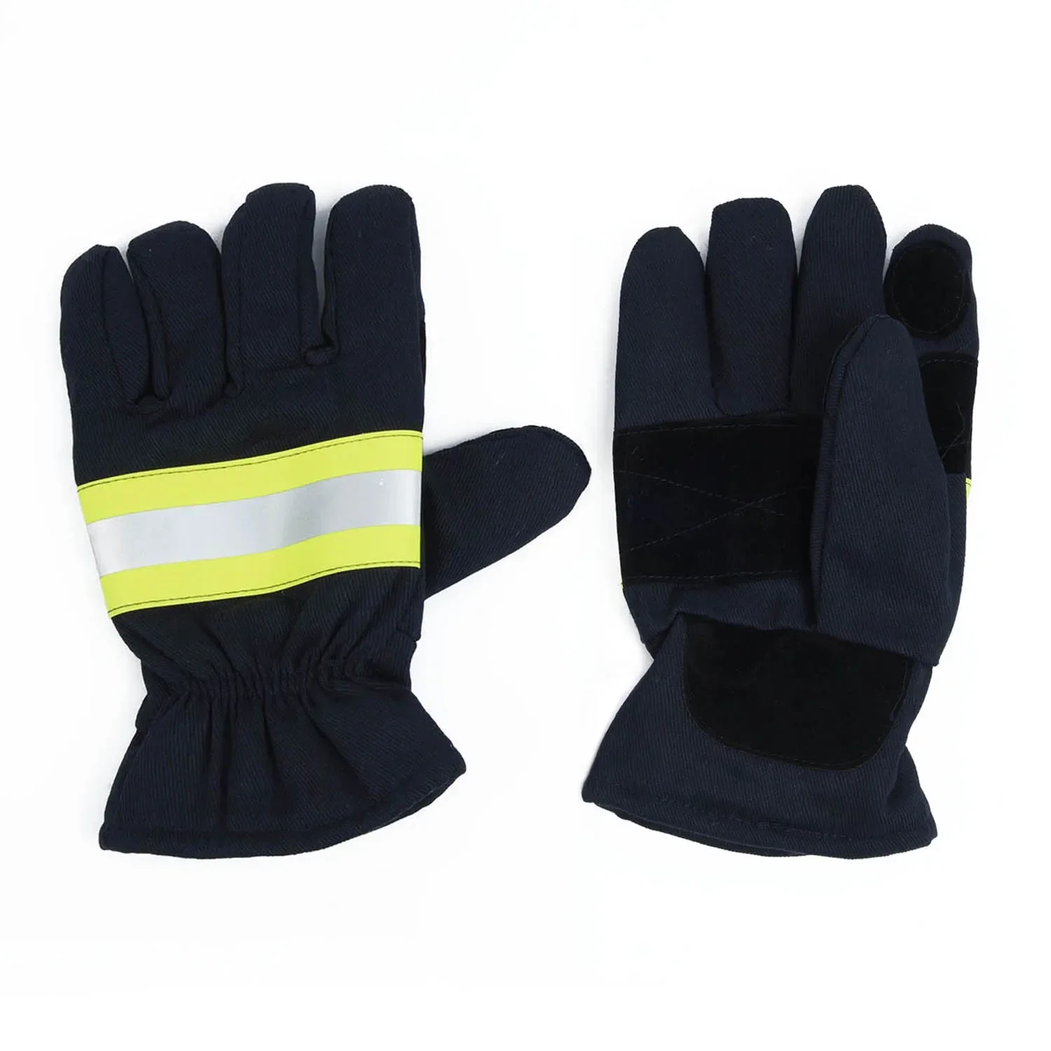 Guantes de seguridad ignífugos, cinturón reflectante negro, guantes contra incendios, suministros de protección para soldadura y guantes contra incendios en clima frío