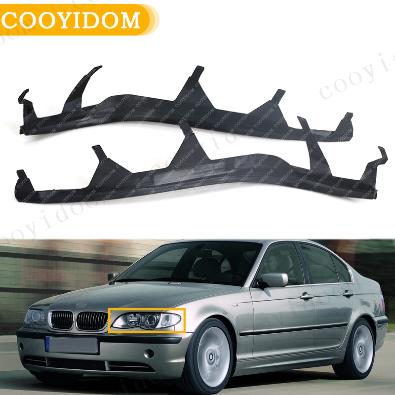 Przednie górne listwy osłonowe reflektorów samochodowych do BMW E46 325i 2002-2005 Uszczelka listwy uszczelniającej reflektorów 63126921859 63126921860