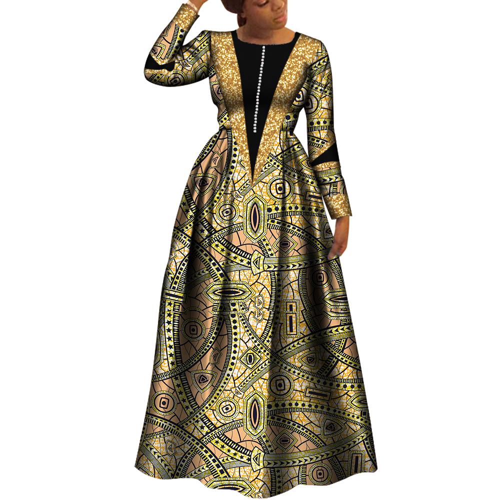 ชุดแอฟริกันสําหรับผู้หญิง Dashiki ชุดแอฟริกันพิมพ์ Robe Africaine Femme PLUS ขนาดแอฟริกาเสื้อผ้างานแต่งงาน WY8034