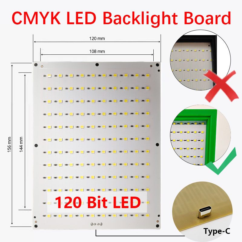 For Bambu Lab Lithophane Led Panel CMYK LED Backlight Board CMYK Lithophane 3D Print Lithophane Photo Backlight Board Led Panel