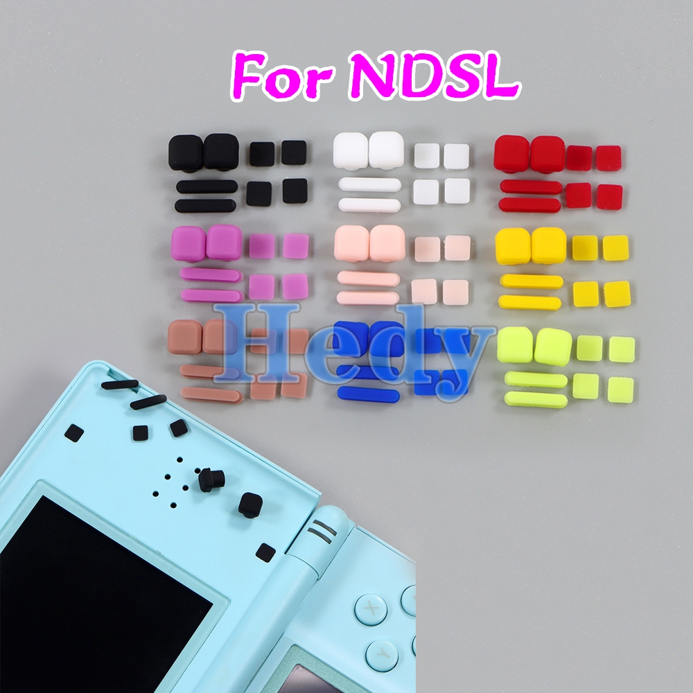 1 комплект запасных высококачественных винтов для консоли DS Lite, резиновые накладки на ножки для NDSL, верхние винты для ЖК-экрана, резиновая крышка