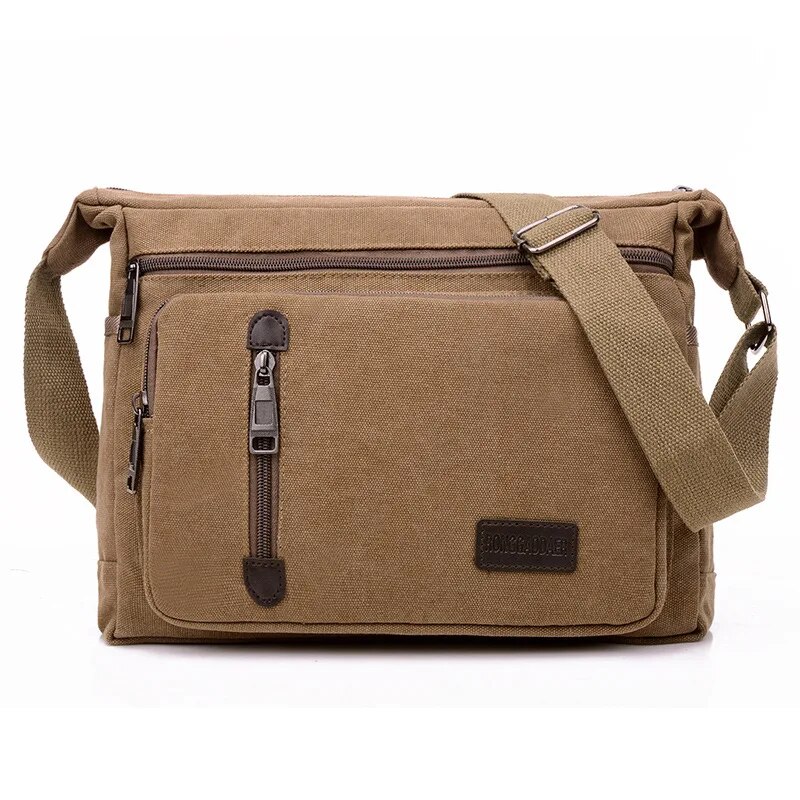 Leinwand Umhängetasche Flasche Männer Frauen Casual Einfache Mode Retro Umhängetasche Kreuz Quadrat Mehrschichtig