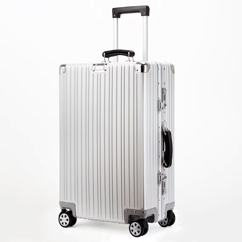 Viagem toda a liga de alumínio mala de viagem de alta qualidade rolando bagagem 20/24/26/29 '' retro trole caso saco carry-on embarque
