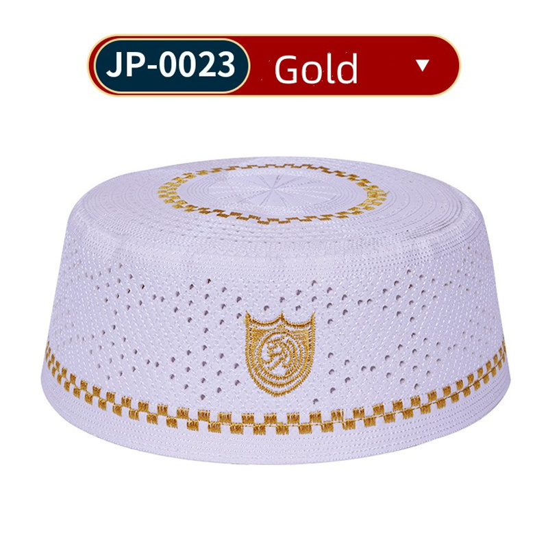 Sombreros de oración para hombres musulmanes, bordado de algodón, sombrero islámico de Ramadán judío Kippah para hombre, pañuelo árabe, turbante Topkippot, gorra de los Emiratos Árabes saudí