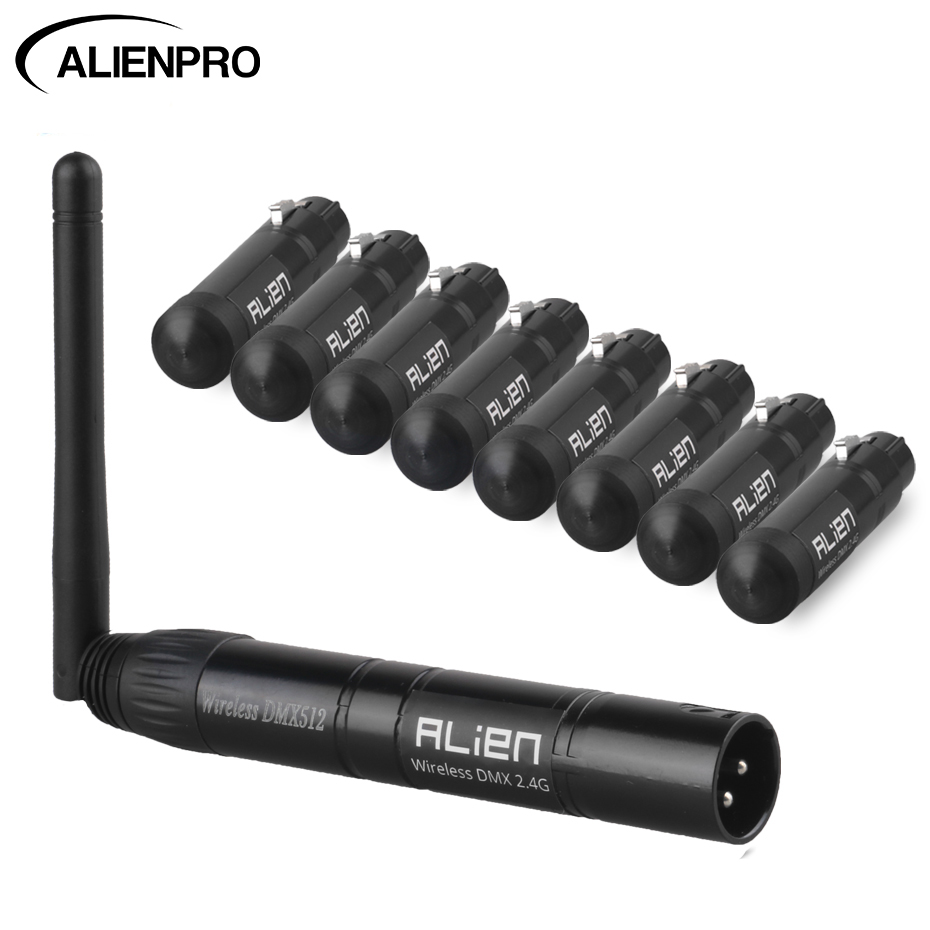 ALIEN 2.4G sans fil DMX 512 contrôle Dfi ISM contrôleur XLR récepteur émetteur pour Disco DJ fête scène tête mobile lumière Laser