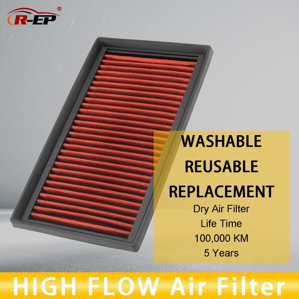 R-EP Udara Aliran Tinggi Kinerja Filter Cocok untuk Toyota Corolla Camry RAV4 C-HR Mirai Avalon Lexus UX200 Dapat Dicuci Dapat Digunakan Kembali Filter