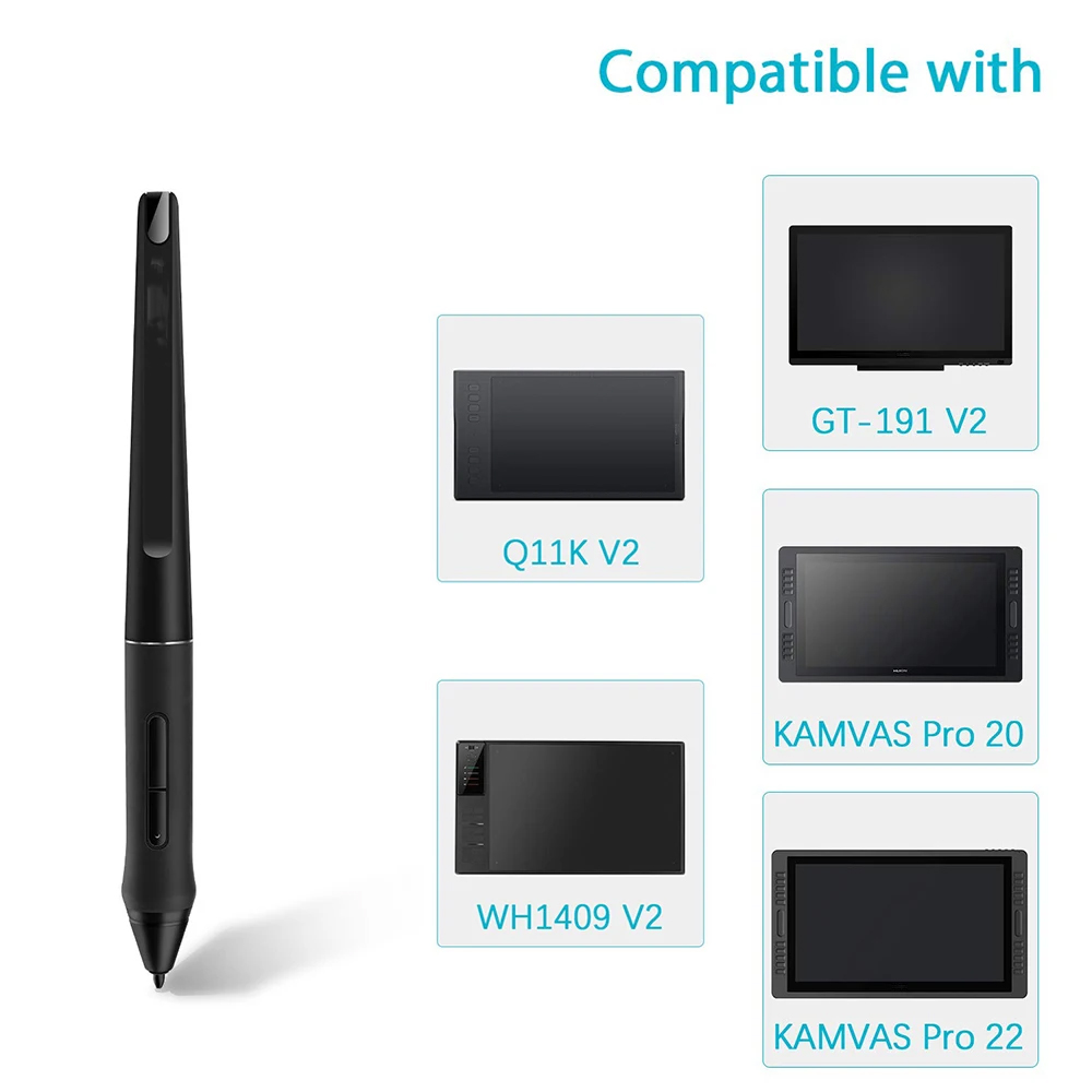 Voor HUION PW500 8192 KAMVAS Pro 22 Inspiroy Q11K V2 Q620M GT-221 GT2201 Batterijloze Stylus Grafische Tablet tekening Digitale Pen