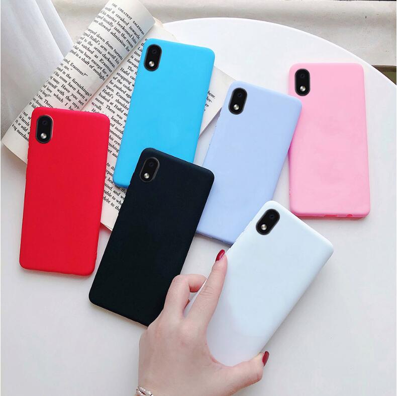 Coque de téléphone noire mate, étui arrière en Silicone TPU pour Samsung Galaxy M01 A01 A10 A10E A20 A20E A30 A40 A50 A70 S A11 A21S A31 A41