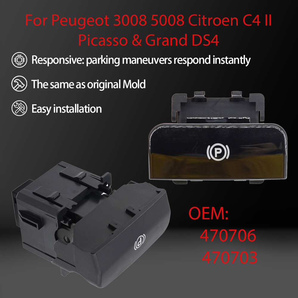 SORGHUM 470706 470703   Elektronische Handrem Schakelaar Parkeerrem Knop Voor Peugeot 3008 5008 Citroen C4 II Picasso & Grand DS4