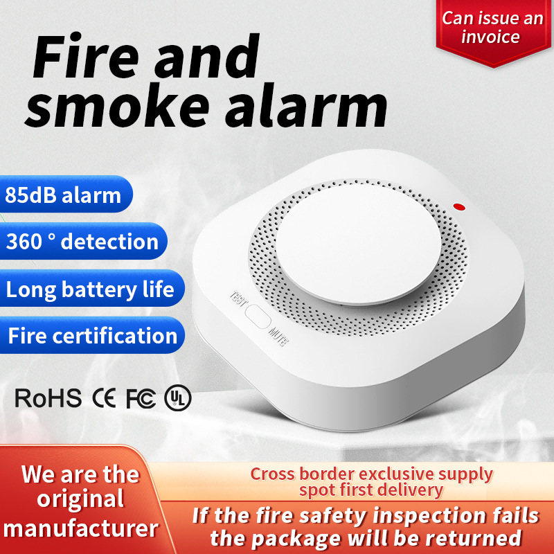 TUYA WiFi/ZIGBEE пожарная защита датчик дыма детектор сигнализации Smart Life управление через приложение работает с Alexa Google Assistant