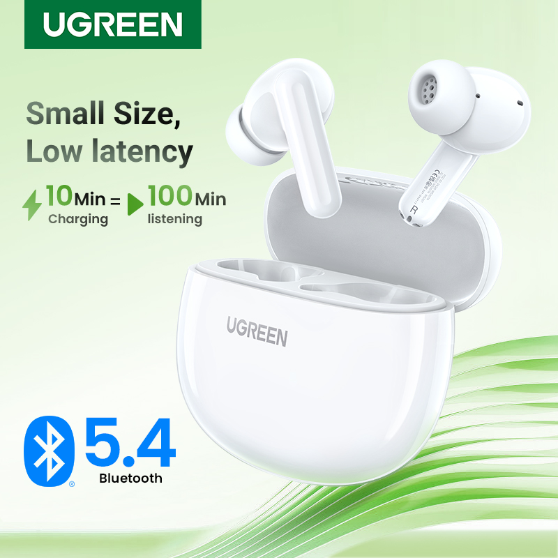 UGREEN-Écouteurs Bluetooth sans fil HiTune P3 TWS, écouteurs 28H, écouteurs à double micro, réduction du bruit des appels, écouteurs mains libres intra-auriculaires
