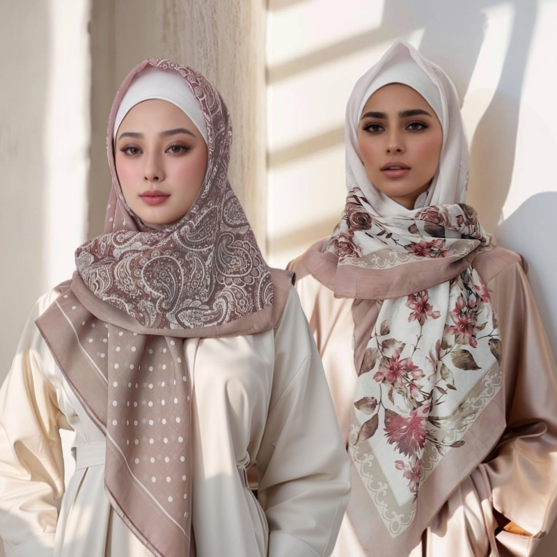 73 cores malásia tudung bawal flor impressão hijab novo design lenço de algodão premium voile macio moda muçulmano lenço quadrado