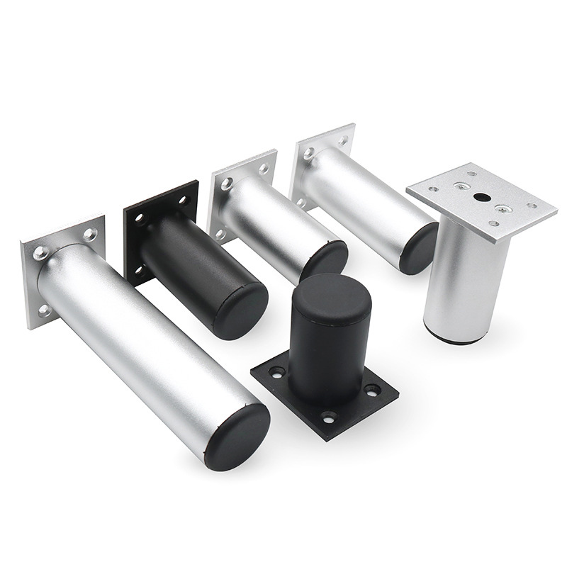 4 szt. Aluminiowe nogi do mebli, nóżki do szafek, DIY, pogrubione, regulowane 6-15 cm, nogi do szafki RTV, nóżki do szafki łazienkowej