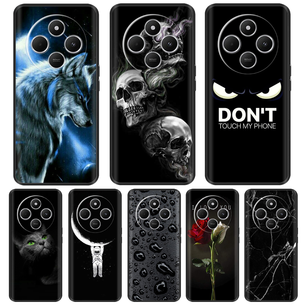 สําหรับ Xiaomi Redmi 14C ซิลิโคนน่ารักรูปแบบ Soft TPU ฝาครอบโทรศัพท์สําหรับ Redmi 14C Fundas ป้องกันปกหลัง 14 C กันชนกระเป๋า