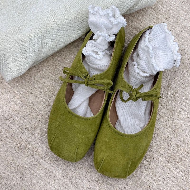Zapatos planos de mujer Primavera y otoño Zapatos individuales poco profundos 2025