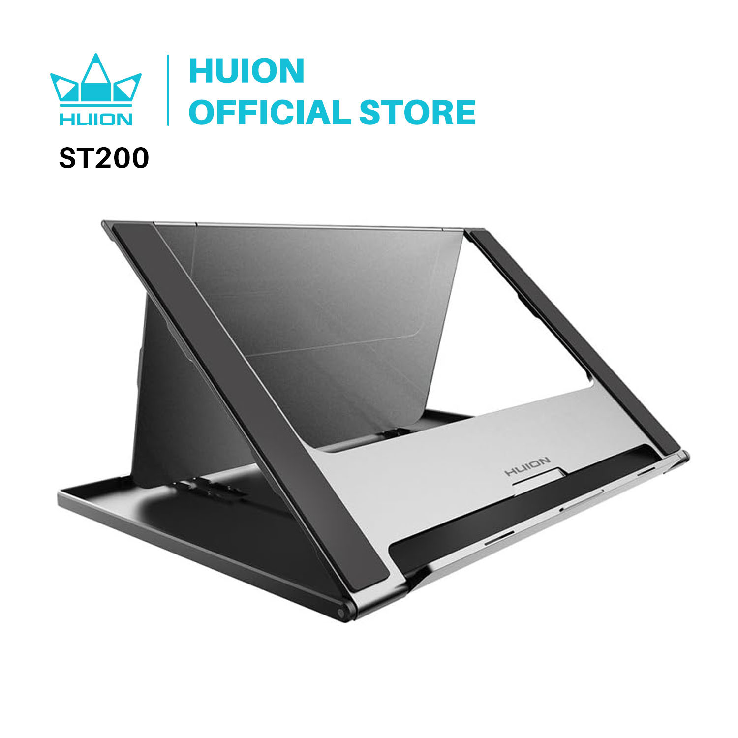 Huion-soporte plegable de Metal para Monitor gráfico, ST-200, ángulo múltiple ajustable, 15,6 pulgadas