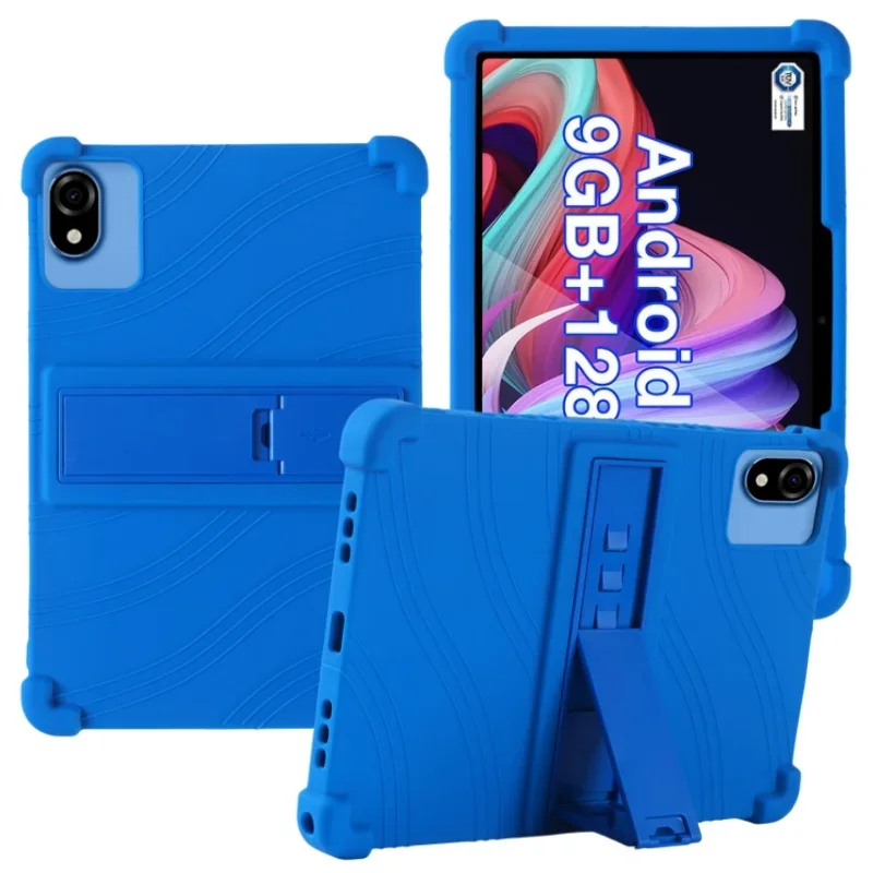 Casing Tablet Teclast P30 T P30T, pelindung tahan guncangan silikon lembut PC Tablet 10.1 inci dengan sandaran belakang