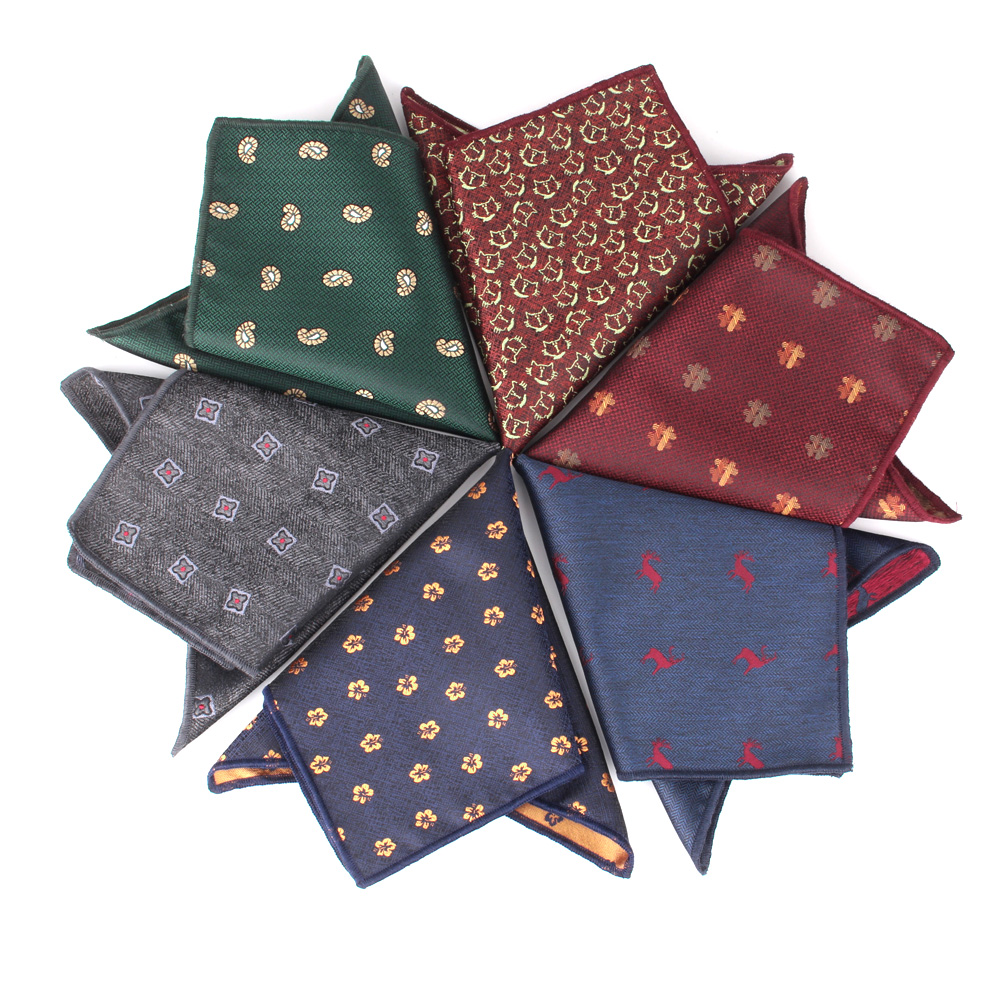 Lenço de bolso masculino lenço de bolso toalha de peito de paisley toalha de casamento lenço de bolso