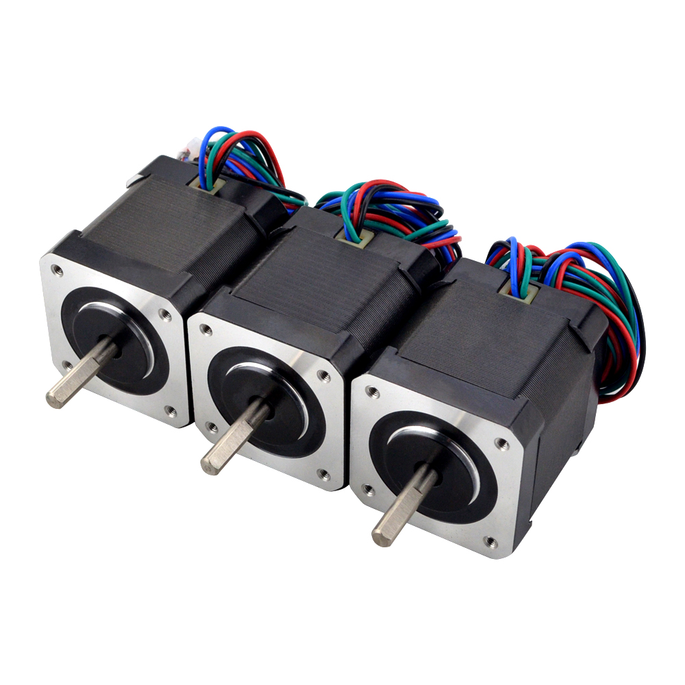 Moteur pas à pas Nema 17 pour imprimante 3D CNC XYZ, 4 fils, câble de 1m, 48mm 42BYGH, pipeline 17HS19-2004l's