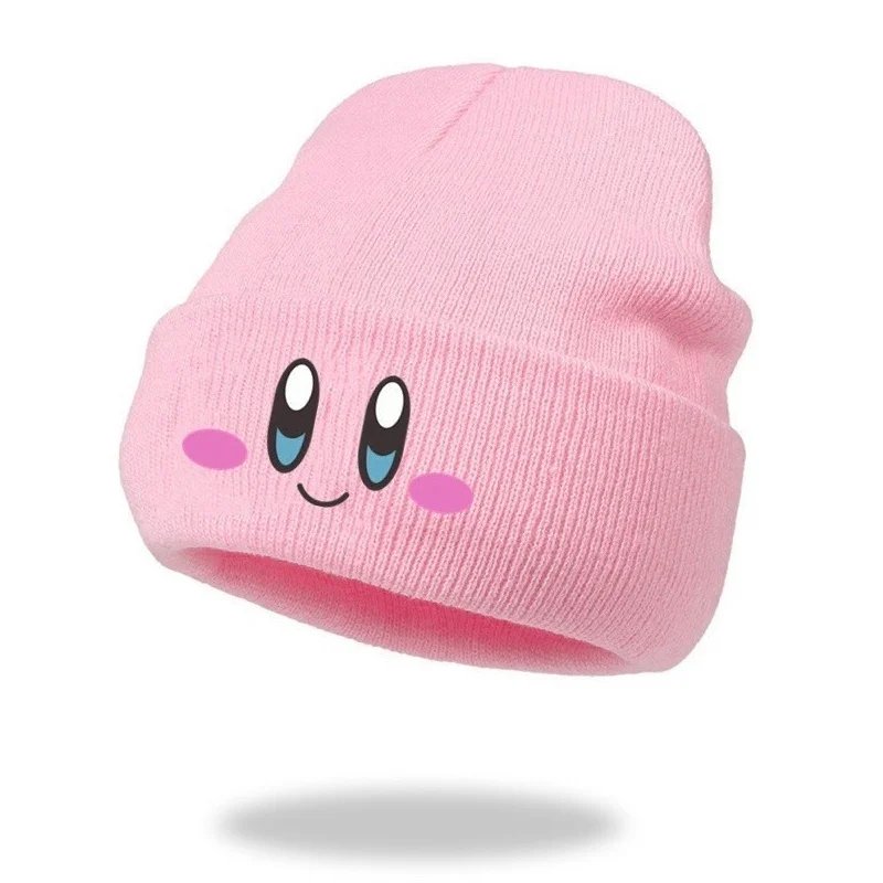 Gorros elásticos con bordado de ojos grandes para mujer, gorros de calavera de punto de dibujos animados, sombreros cálidos de Hip Hop, sombrero de cuero de melón prensado, Invierno