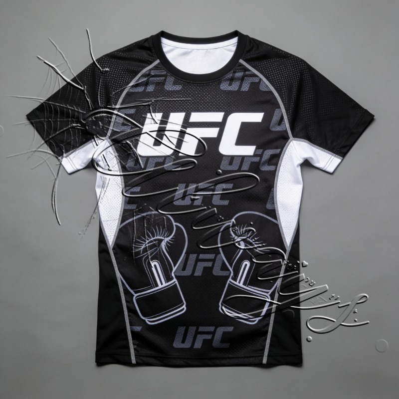 Camiseta de Secagem Rápida para Entusiastas de UFC MMA Verão 2026, Jersey Masculino para Corrida Lenta, Treinamento de Boxe e Luta
