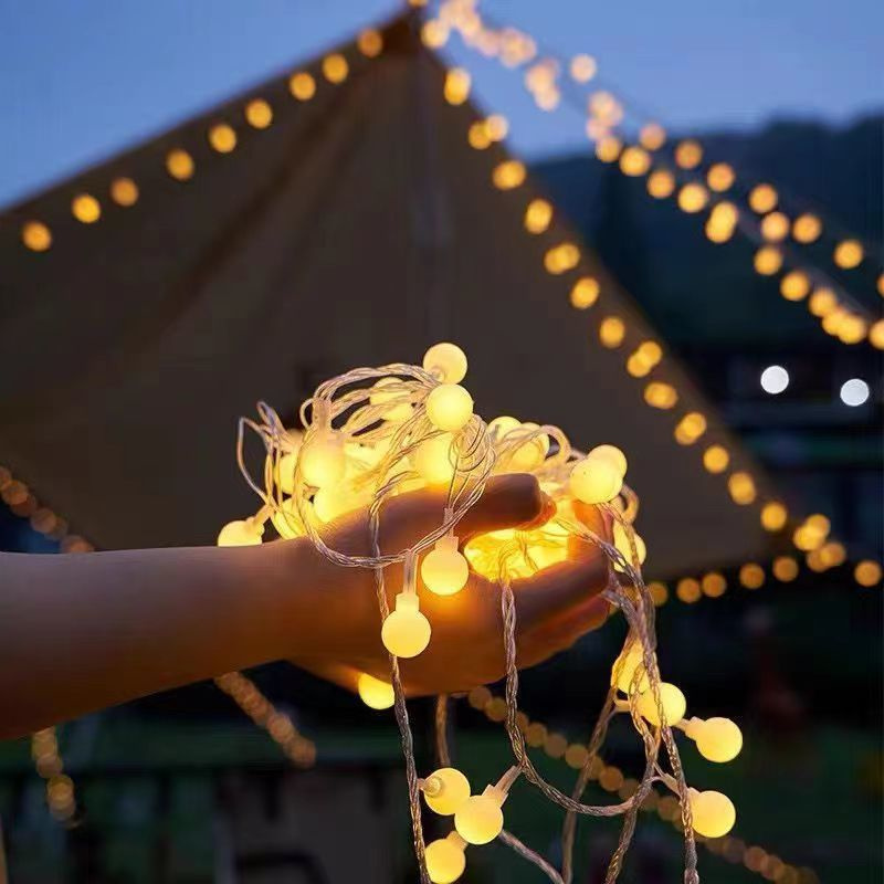 Batterie puissance boule LED chaîne lumières guirlande lumières lampe extérieure mariage jardin fée lumières décoration de noël