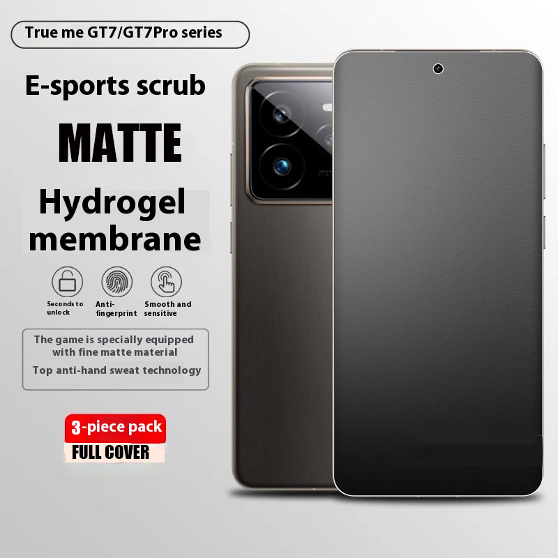 Pellicola idrogel opaca da 3 pezzi per Realme GT7 Pro Protezione schermo trasparente in TPU a copertura totale per Realmegt7 GT7Pro GT 7Pro senza vetro