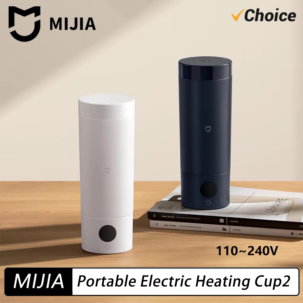 NUEVO Hervidor Eléctrico Portátil Mijia 2, Taza Termo, Hervidor de Agua Rápido de 350 ml, Hervidor Inteligente con Temperatura Ajustable y Aislamiento, para Viajes (CN)