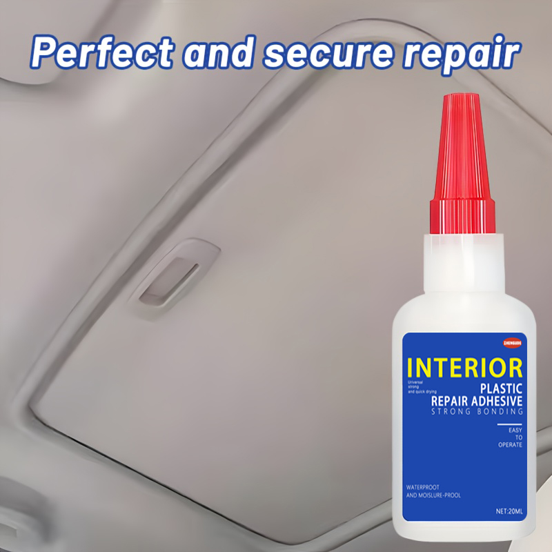 Professional Car Roof Repair Adhesive - Strong and Durable Glue, Quick-Drying, Waterproof, Heat-Resistant, a Magic Tool for Car Interior Renovation, No-Disassembly Repair for Roof Fabric Detachment, Sealing Strip Fixation, Suitable for Car Doors, Windows,