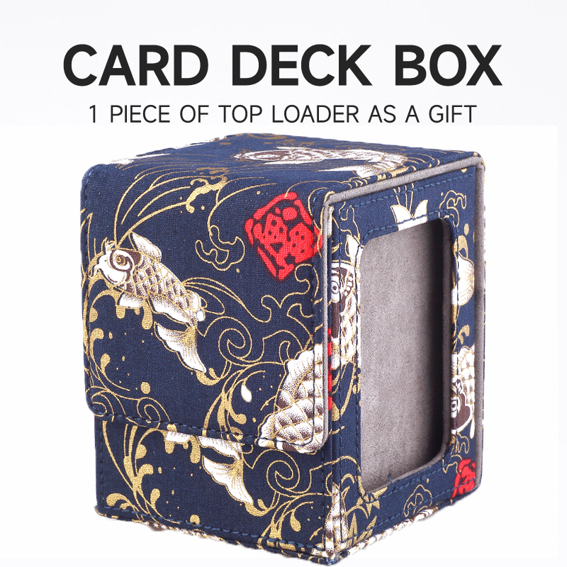 Scatola per mazzi per carte MTG Scatola per carte collezionabili con finestra di visualizzazione Custodie per carte collezionabili Contiene oltre 120 mazzi con maniche