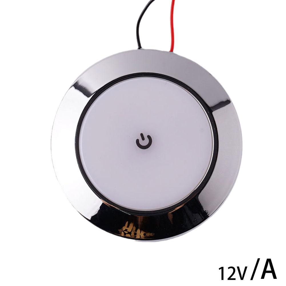 12V RV Interior Ceiling LED Light with Switch 5W Car Interior Led Round Light RV Indoor Roof Lamp For Camper Boat