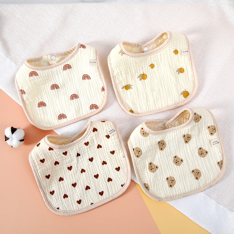 Baberos para bebé recién nacido, paños de algodón para eructar, Bandana para niño pequeño, niño y niña, toalla de Saliva para alimentación, artículos para bebé recién llegados