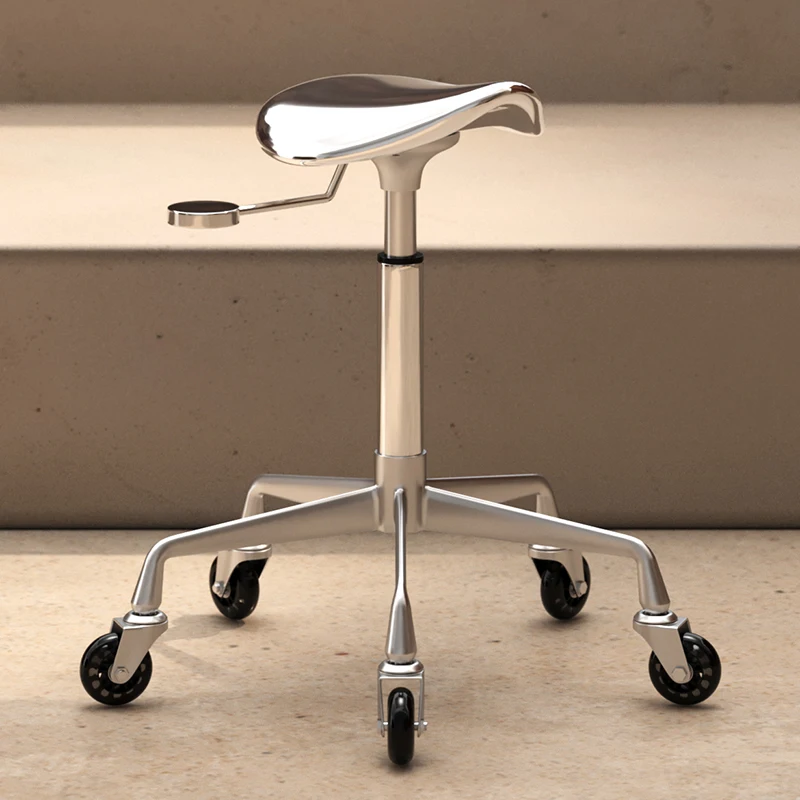 Cadeira de salão de beleza barbeiro recepção roda equipamentos loja profissional cadeira de barbeiro rotativa silla lashistas chaises barbearia