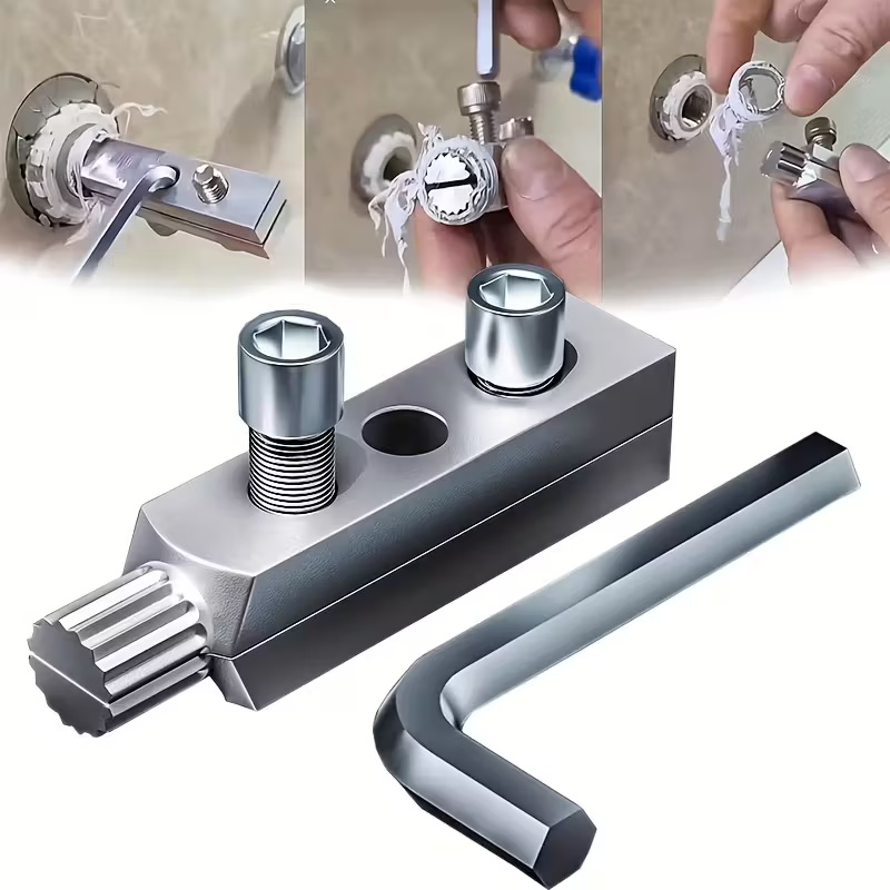 Alat Ekstraktor Sekrup Rusak untuk Keran - 1/2" & 3/4", Perangkat Ekstraktor Baut Rusak untuk Perpipaan Rumah & Industri