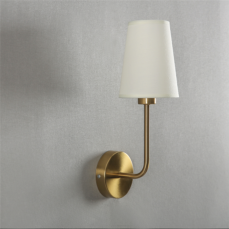 Nordic Minimalism LED Wall Lamp Modern Simple Linen Lampshade Elbow Wall Lights for Home Decor Living Room Stairs Light Fixtures