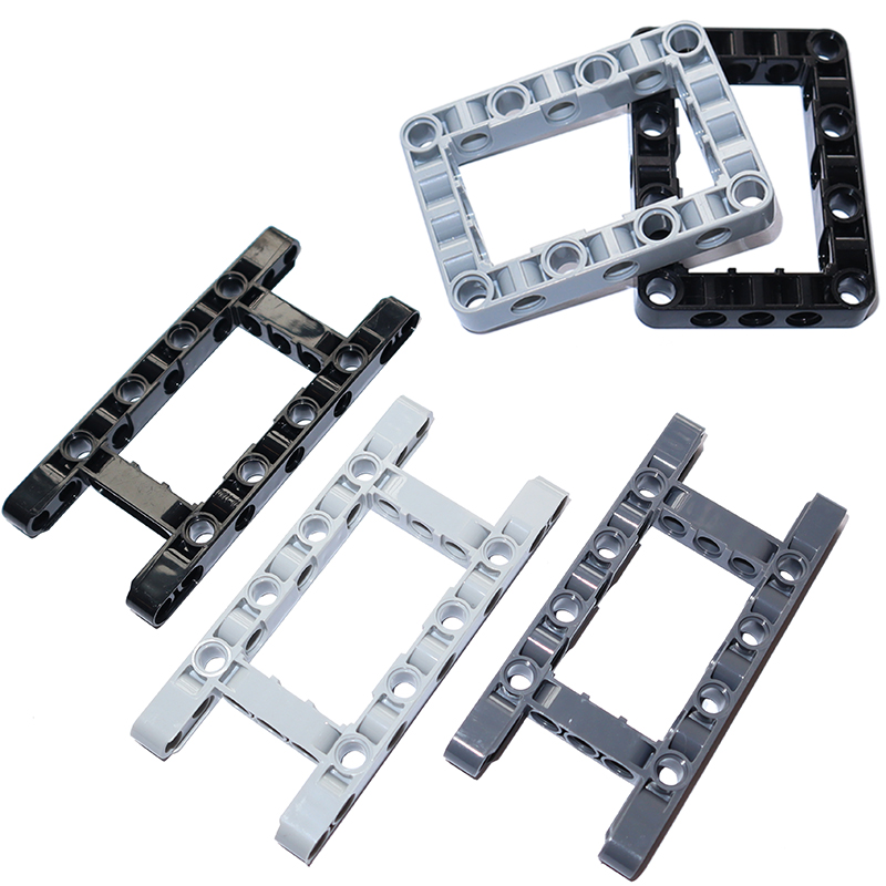 MOC Technical Parts DIY Accessory Building Blocks Liftarm Modified Frame Thick Hole 5x11 5x7 Open Center Beam 64178 64179 Bricks