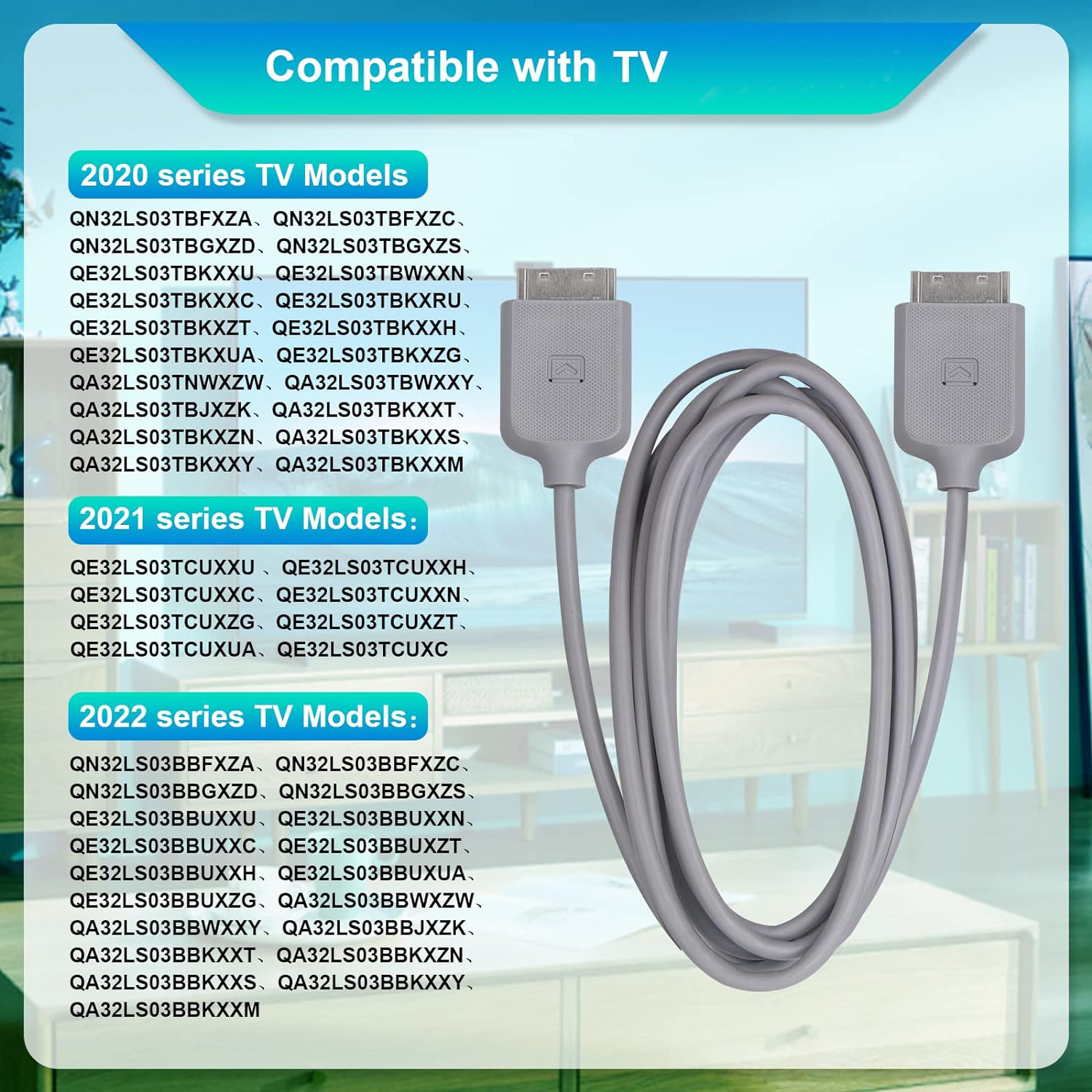 Cable de conexión BN39-02615A, accesorio para marco de 32 pulgadas, QLED TV, QN32LS03TBF, QN32LS03TBG, QN32LS03BBF, SOC1000T, BN44-01083A, BN96-49140X