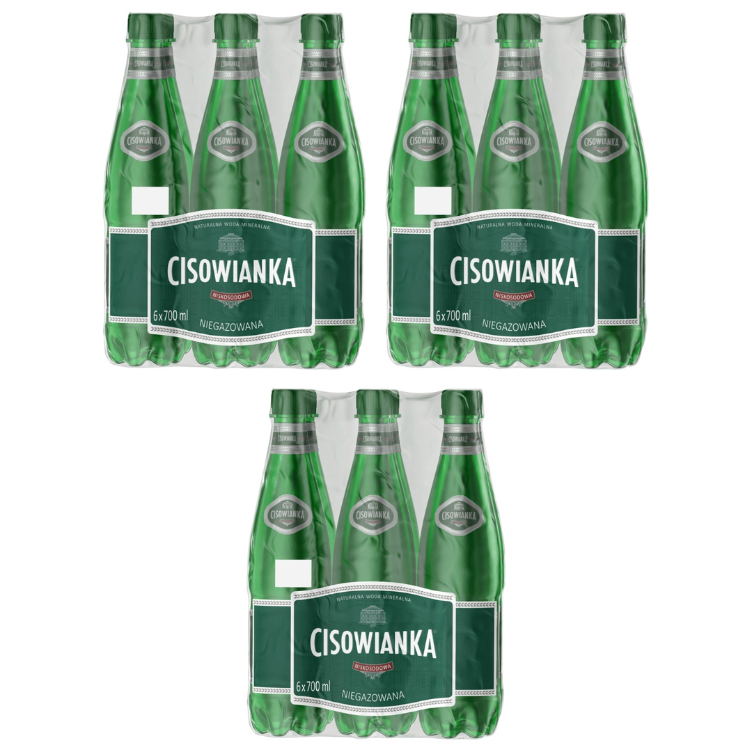 Cisowianka woda mineralna niegazowana 700 ml x 18 sztuk